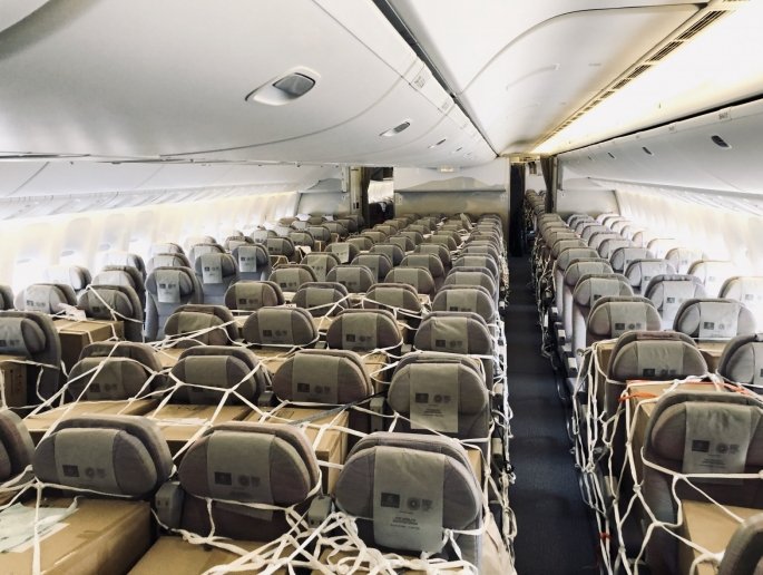 Emirates is moving extra 24 tonnes of cargo on seats Emirates is moving extra 24 tonnes of cargo on seats