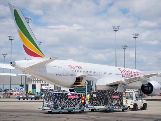 Ethiopian Airlines’ latest A350 XWB flies relief goods to Ethiopia Ethiopian Airlines’ latest A350 XWB flies relief goods to Ethiopia