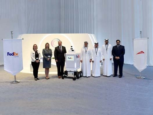 FedEx delivery robot Roxo makes its first international appearance in Dubai
