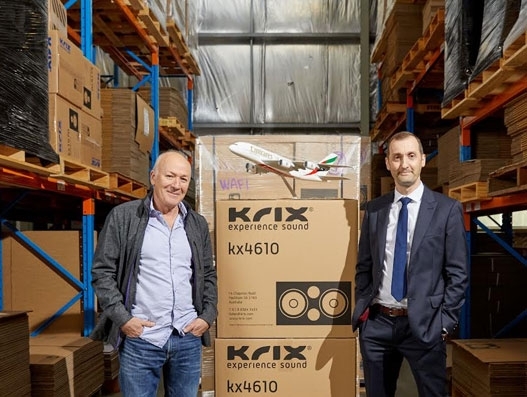 Krix’s cinema sound system exports get a boost through partnership with Emirates SkyCargo