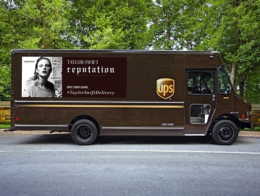 Pop singer Taylor Swift partners with UPS for the delivery of 6th studio album