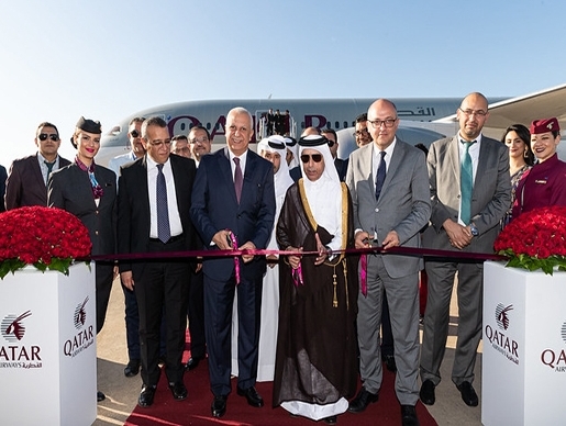 Qatar Airways’ inaugural flight to Rabat touches down at Rabat–Sale Airport Qatar Airways’ inaugural flight to Rabat touches down at Rabat–Sale Airport