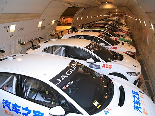 Saudia Cargo transports 58 racing cars for FIA’s Formula-E championship Saudia Cargo transports 58 racing cars for FIA’s Formula-E championship