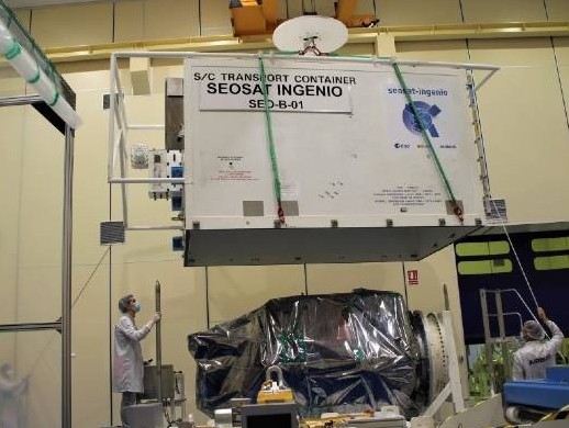Spanish satellite SEOSAT-Ingenio built by Airbus starts its journey to space Spanish satellite SEOSAT-Ingenio built by Airbus starts its journey to space
