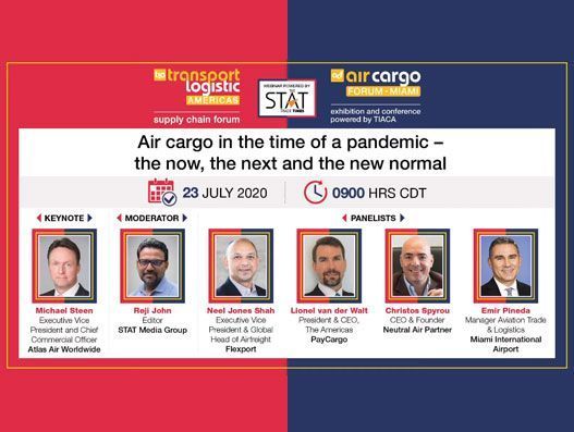 "Special webinar on Covid-19 impacts on air cargo creates a buzz"