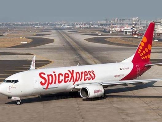 SpiceJet brings home 14 tonnes of medical supplies from Shanghai SpiceJet brings home 14 tonnes of medical supplies from Shanghai