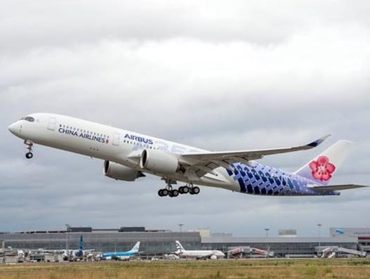 Taiwan’s China Airlines takes delivery of new A350-900 aircraft