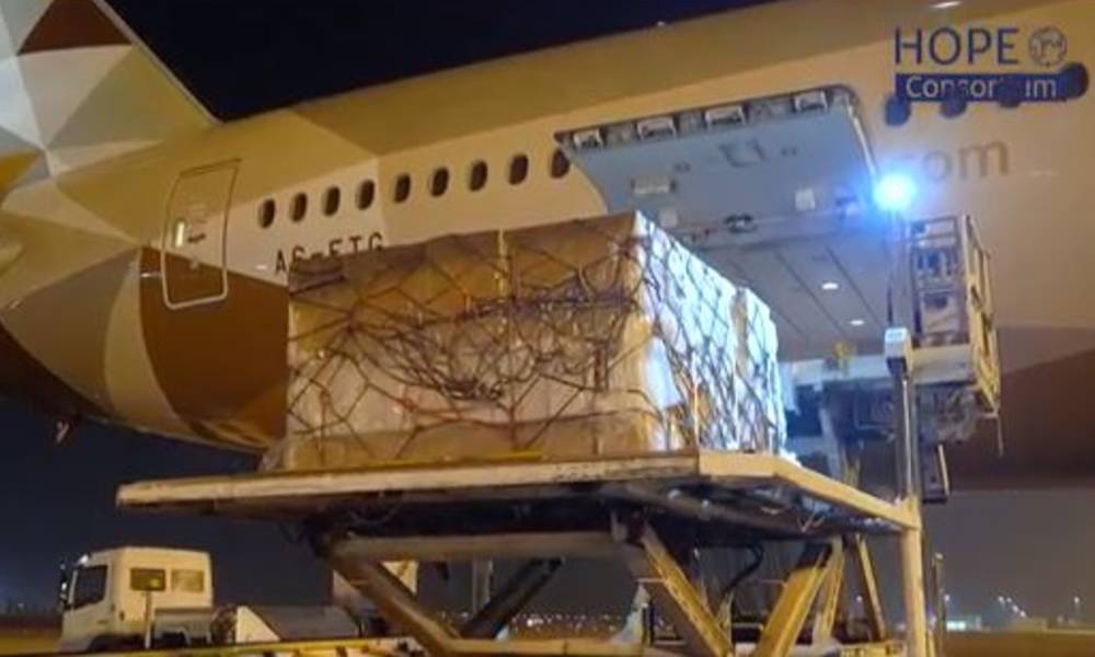 The Hope Consortium flies Covid-19 vaccine doses into Abu Dhabi The Hope Consortium flies Covid-19 vaccine doses into Abu Dhabi