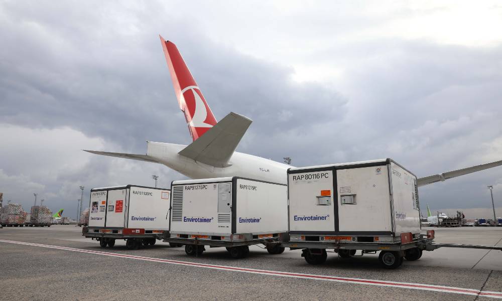 Turkish Cargo carries Covid-19 vaccines from China to Brazil