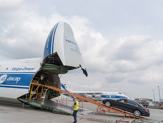 Volga Dnepr flies 30 Mercedes in single fleet to Angola Volga Dnepr flies 30 Mercedes in single fleet to Angola