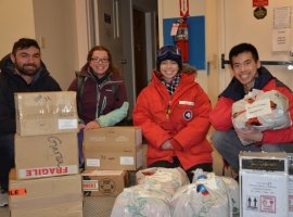DAMCO has helped deliver over 120 parcels containing gifts and personal items to U.S. Antarctic Program personnel spending extra months in Antarctica because of the Covid-19 pandemic.