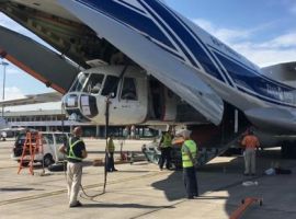 Volga-Dnepr Airlines has delivered two helicopters from Almaty, Kazakhstan, to Kuala Lumpur for PT Komala Indonesia to support Malaysian seasonal wildfire-fighting efforts.
