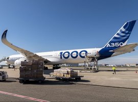 Airbus, which established an air-bridge to China, deployed its A350-1000 test aircraft to fly medical supplies for Covid-19 mission in Europe