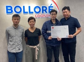 Bolloré Logistics Hong Kong received the IATA CEIV certification for pharma logistics (CEIV Pharma) at its platform located in Hong Kong International Airport.