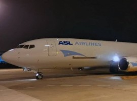 The aircraft is the first of 10 Boeing Converted Freighters (BCF) announced by Boeing and ASL Aviation Holdings at the last Paris Air Show.