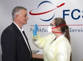 FCS Frankfurt Cargo Services, LUG aircargo handling and Perishable Center Frankfurt (PCF) together tested around 1,500 employees.