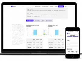 The calculator measures air pollutant and greenhouse gas emissions generated by an individual shipment’s journey, comparing the performance of different modes of transport.