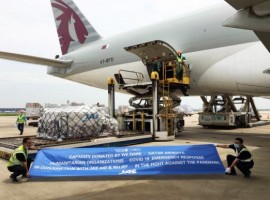 JAS Worldwide moved almost 50 tonnes of PPE and supplies on behalf of the World Food Programme under Qatar Airways Cargo’s We Qare ‘1 million kilos’ charitable campaign and from Shanghai to Dhaka.