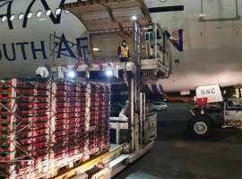 SAA Cargo, which is the cargo division of South African Airways, for the first time operated a passenger aircraft for a pure cargo uplift, on April 6