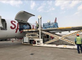 SpiceJet is operating its first-ever B737 cargo freighter flight to China carrying Covid-19 related essential medical supplies from Shanghai to Hyderabad, India today.